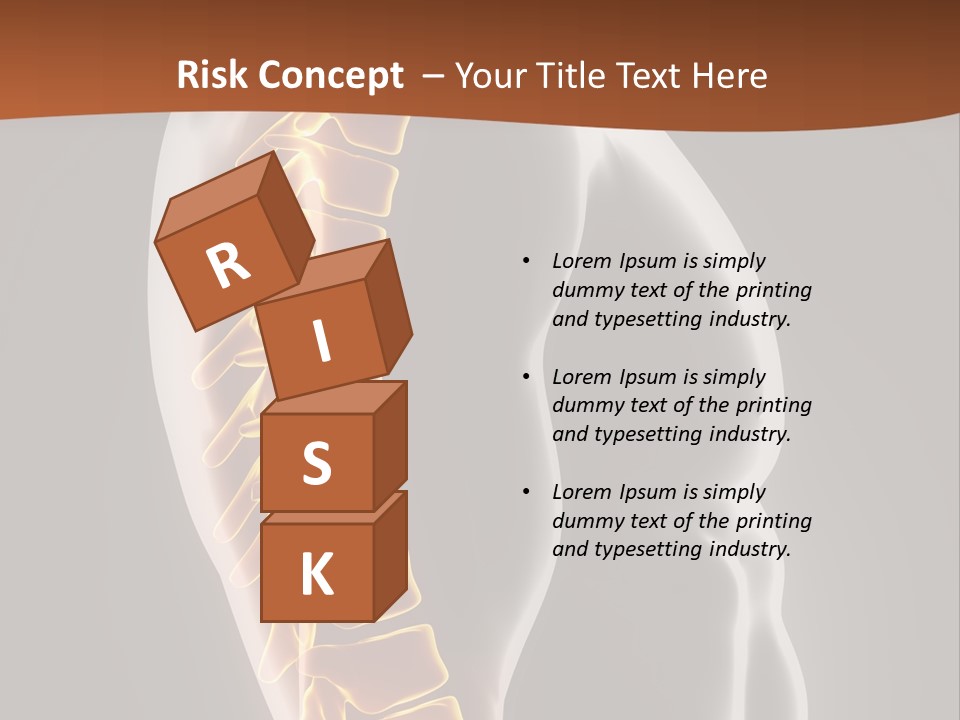 Hand Backbone Neck PowerPoint Template