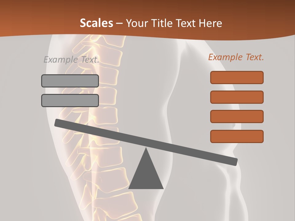 Hand Backbone Neck PowerPoint Template