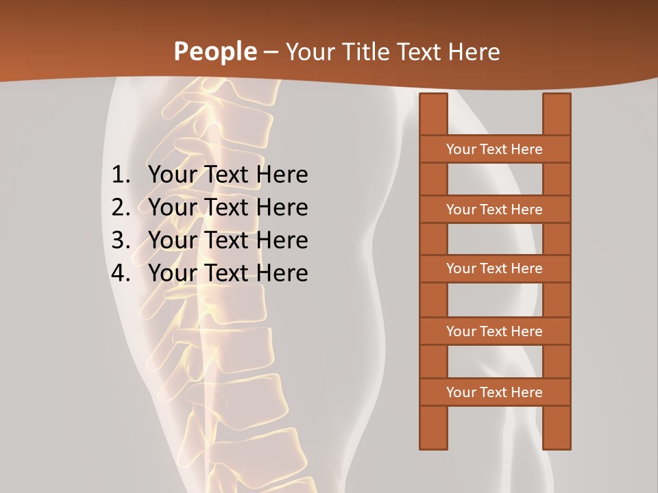 Hand Backbone Neck PowerPoint Template