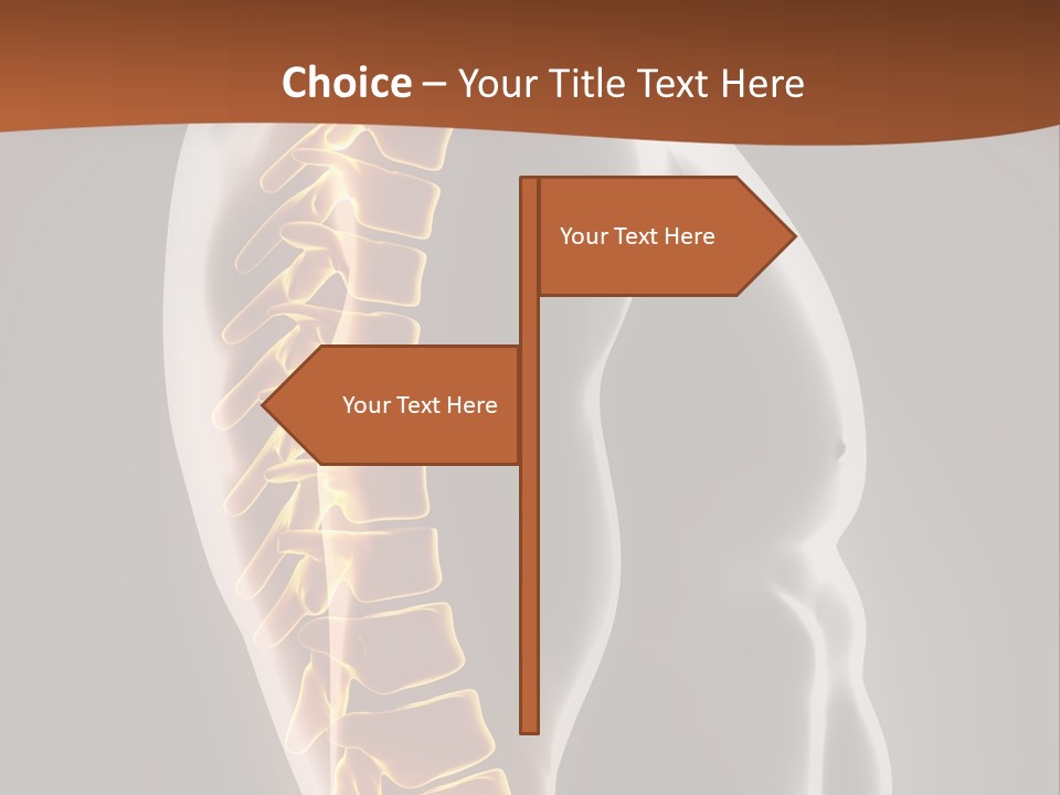 Hand Backbone Neck PowerPoint Template
