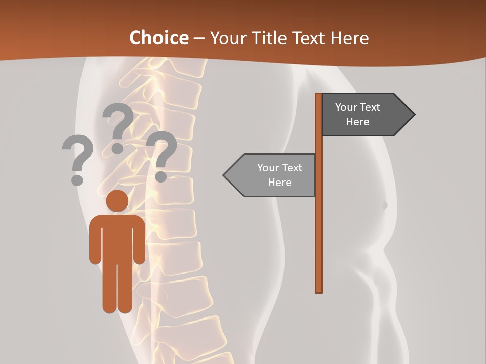 Hand Backbone Neck PowerPoint Template