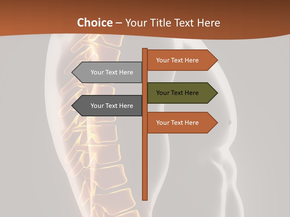 Hand Backbone Neck PowerPoint Template