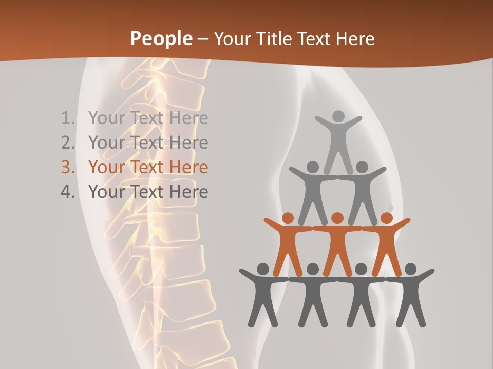 Hand Backbone Neck PowerPoint Template