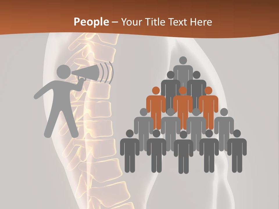 Hand Backbone Neck PowerPoint Template