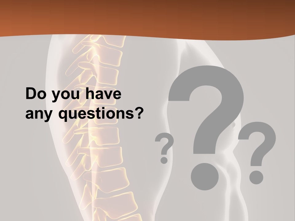 Hand Backbone Neck PowerPoint Template