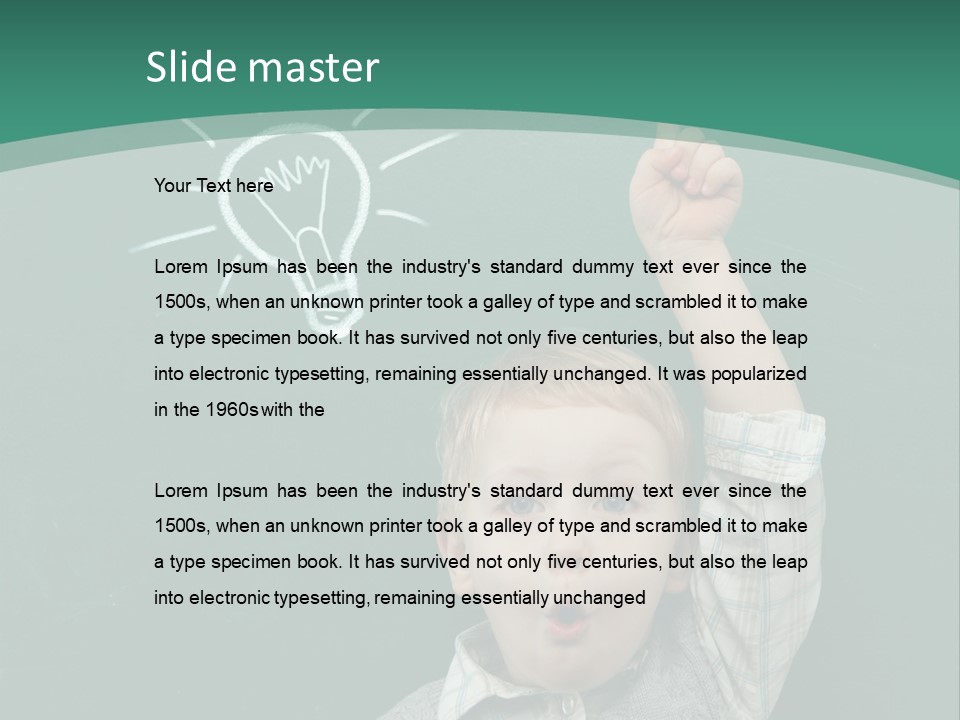Light Caucasian Male PowerPoint Template