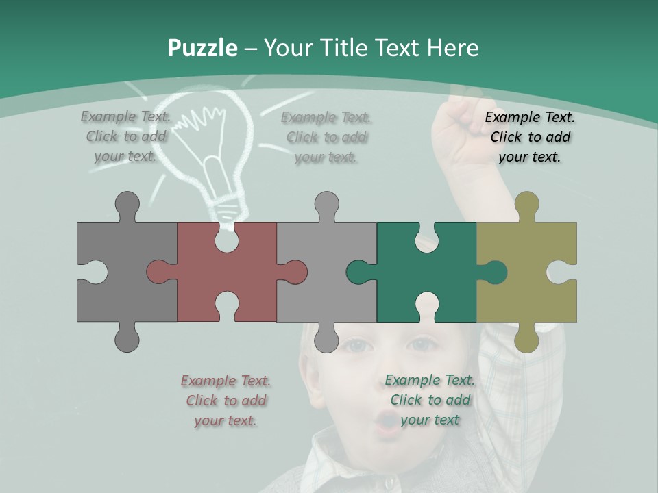 Light Caucasian Male PowerPoint Template