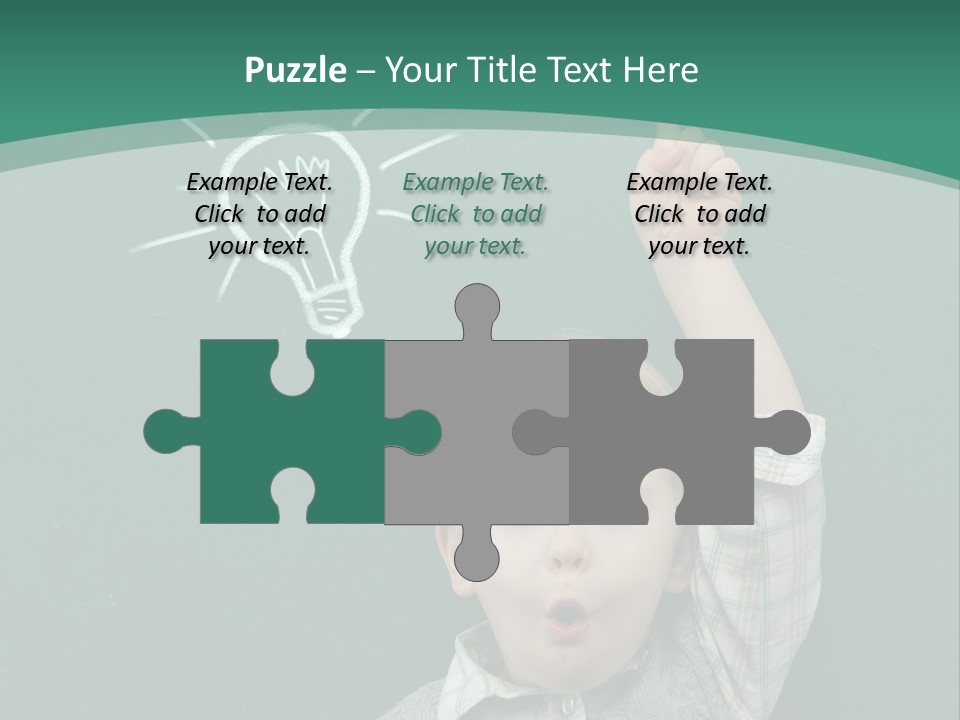 Light Caucasian Male PowerPoint Template