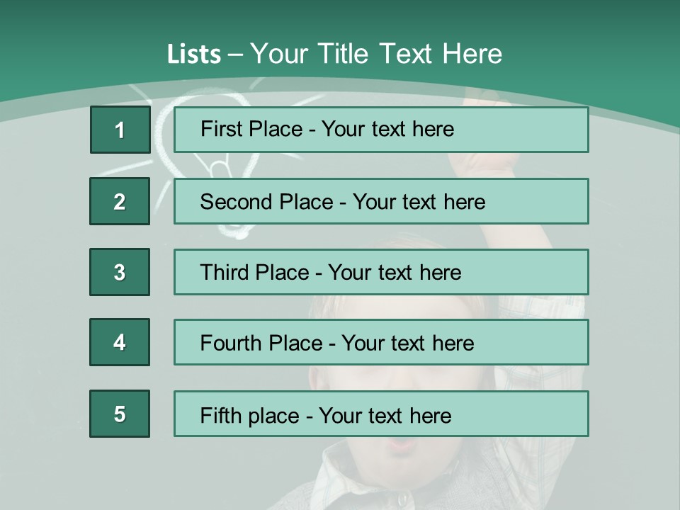 Light Caucasian Male PowerPoint Template