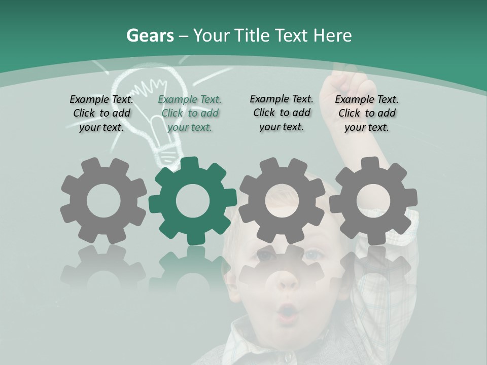 Light Caucasian Male PowerPoint Template