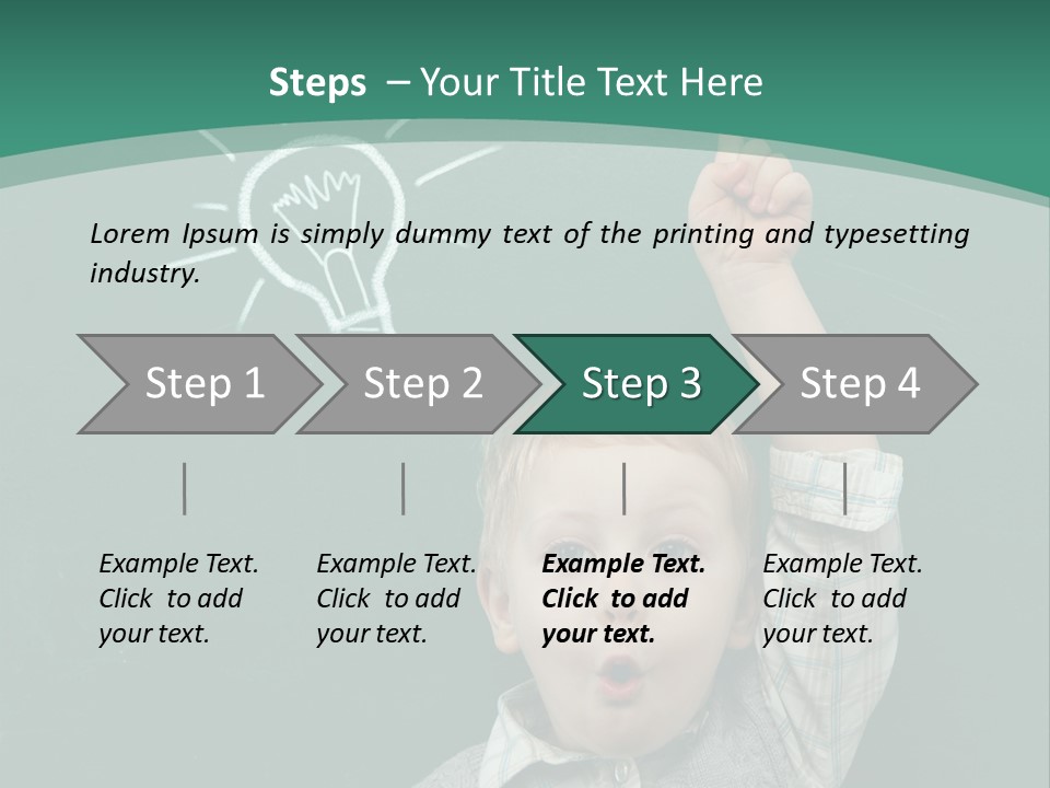 Light Caucasian Male PowerPoint Template