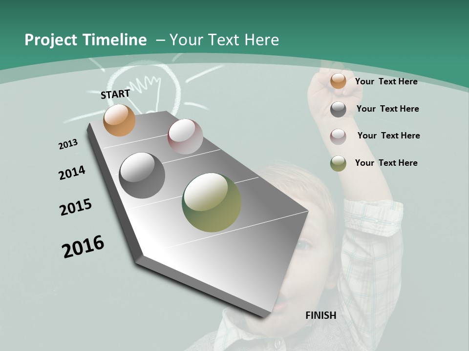 Light Caucasian Male PowerPoint Template