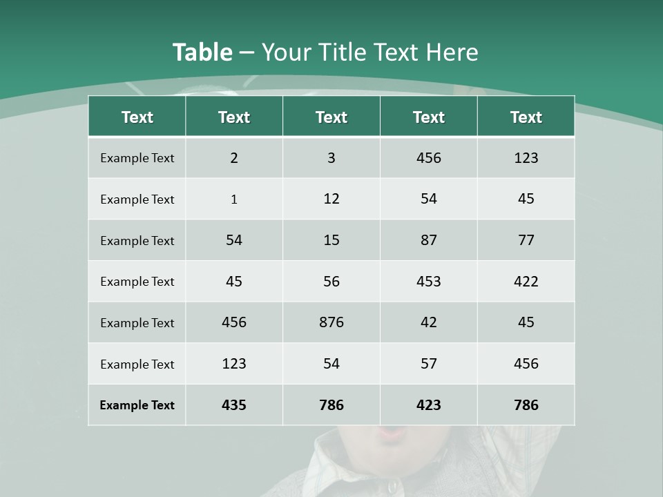 Light Caucasian Male PowerPoint Template
