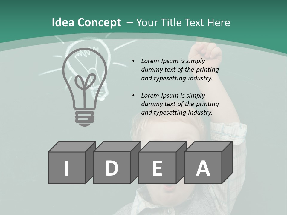 Light Caucasian Male PowerPoint Template