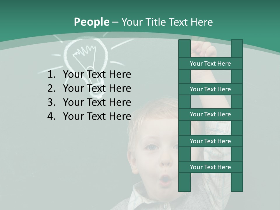 Light Caucasian Male PowerPoint Template