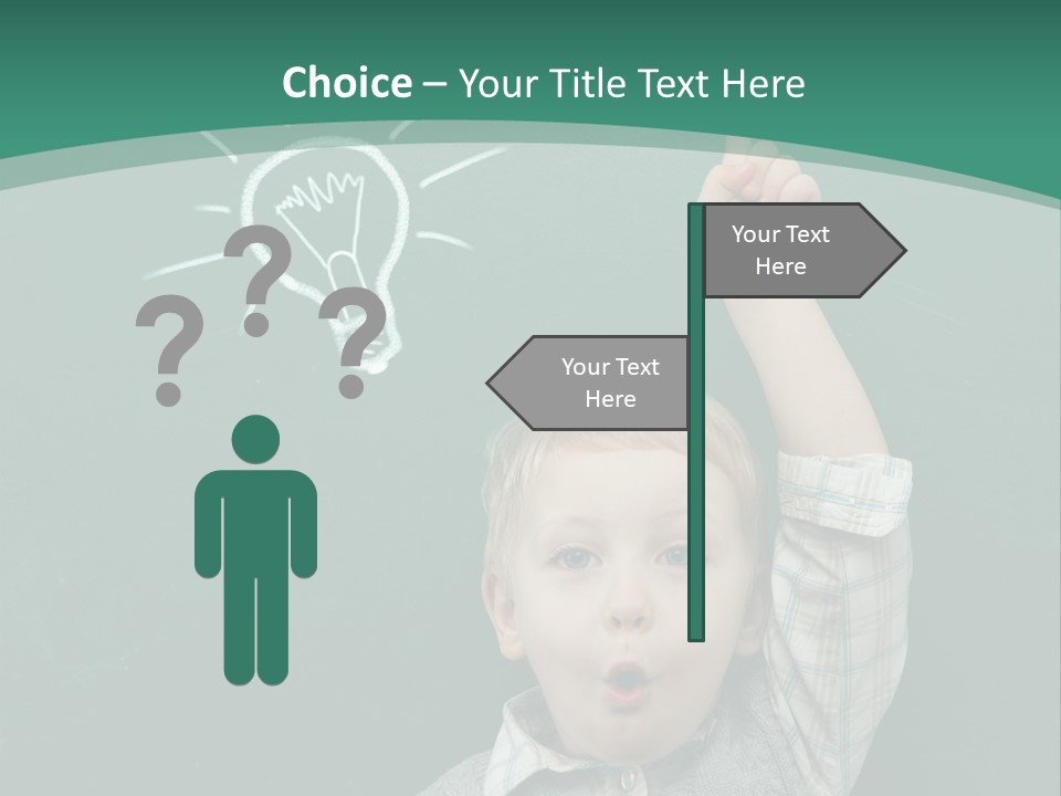 Light Caucasian Male PowerPoint Template