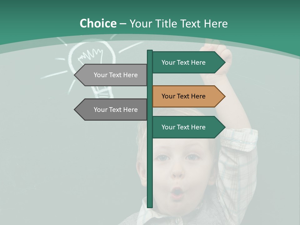 Light Caucasian Male PowerPoint Template