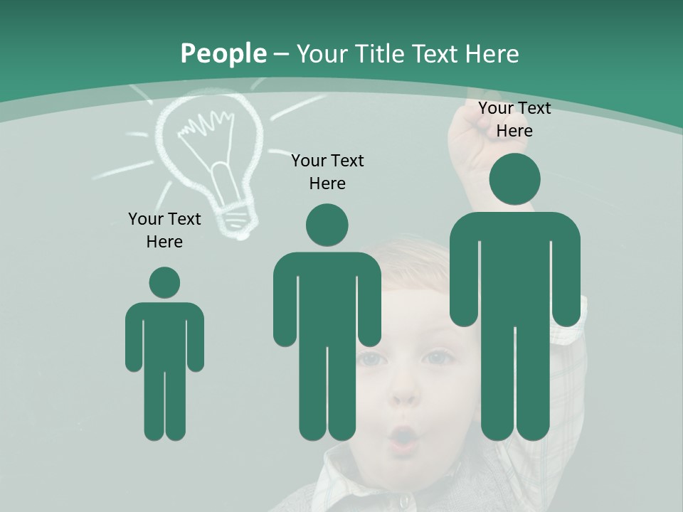 Light Caucasian Male PowerPoint Template