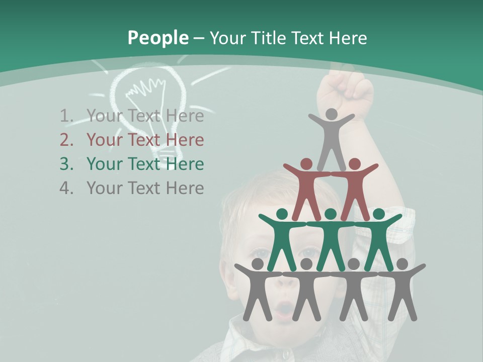 Light Caucasian Male PowerPoint Template