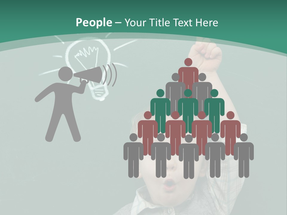 Light Caucasian Male PowerPoint Template