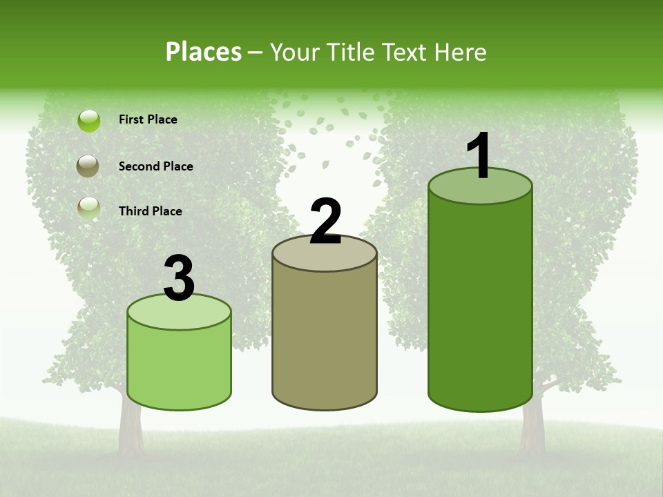 Exchange Leaves Cooperation PowerPoint Template