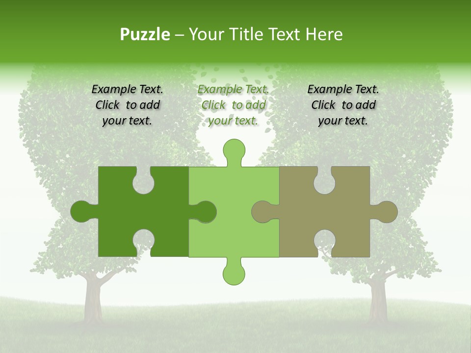 Exchange Leaves Cooperation PowerPoint Template