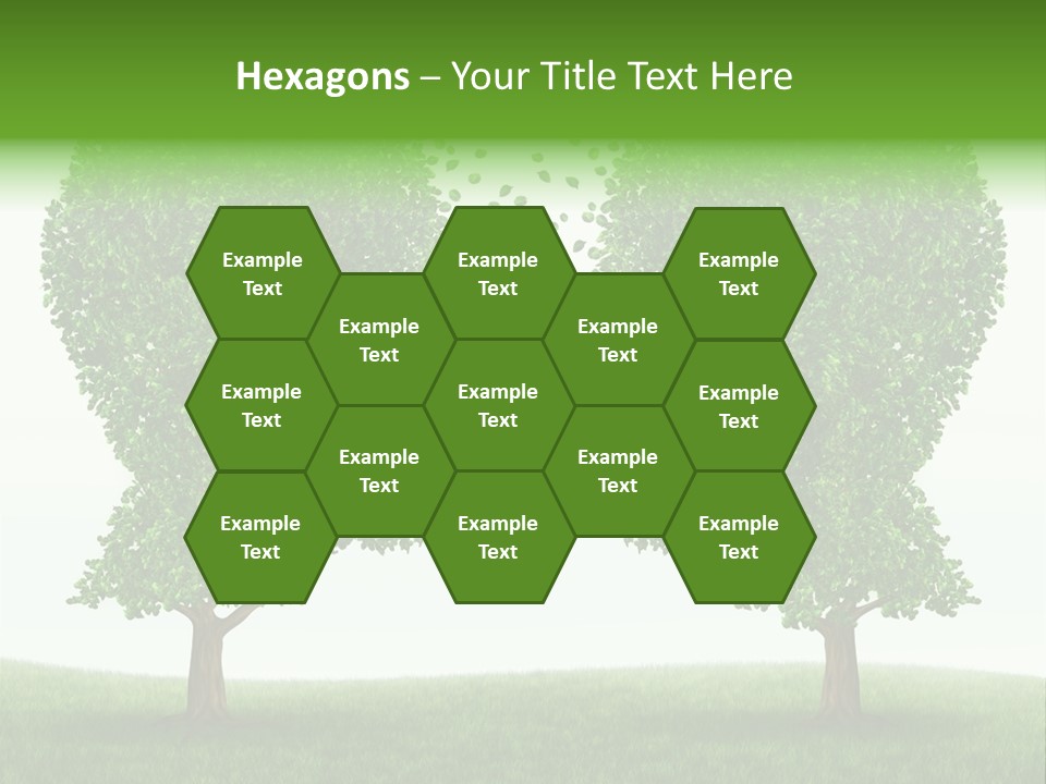 Exchange Leaves Cooperation PowerPoint Template