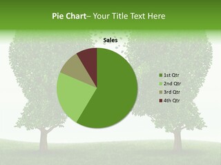 Exchange Leaves Cooperation PowerPoint Template