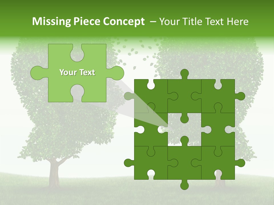 Exchange Leaves Cooperation PowerPoint Template