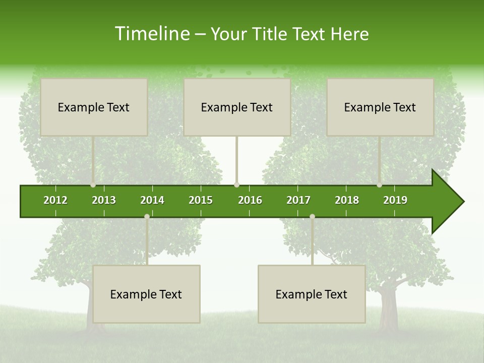Exchange Leaves Cooperation PowerPoint Template