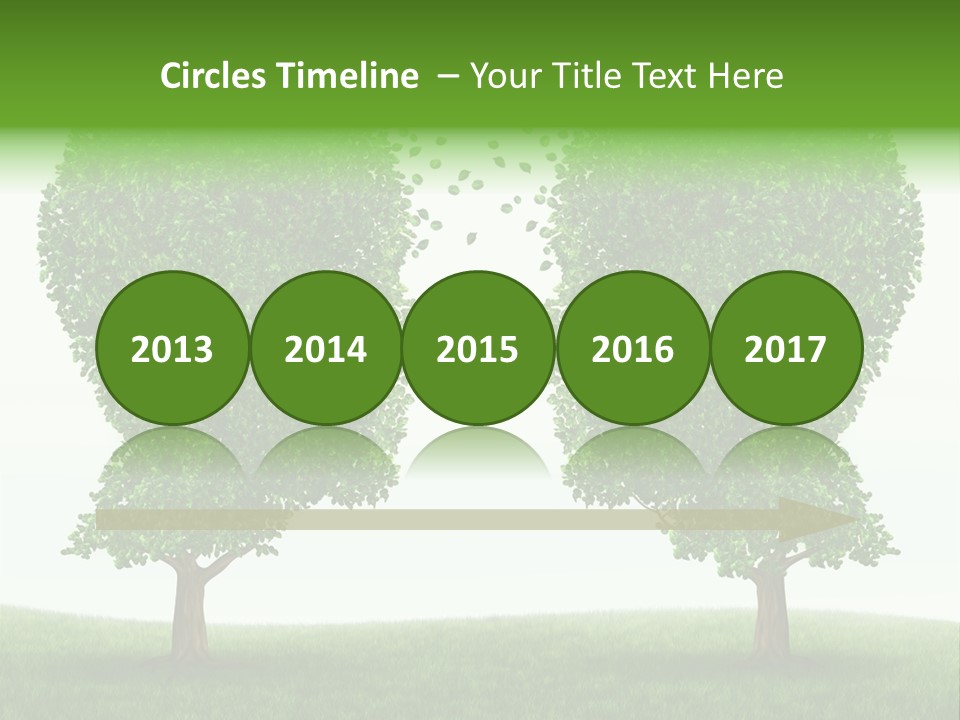 Exchange Leaves Cooperation PowerPoint Template