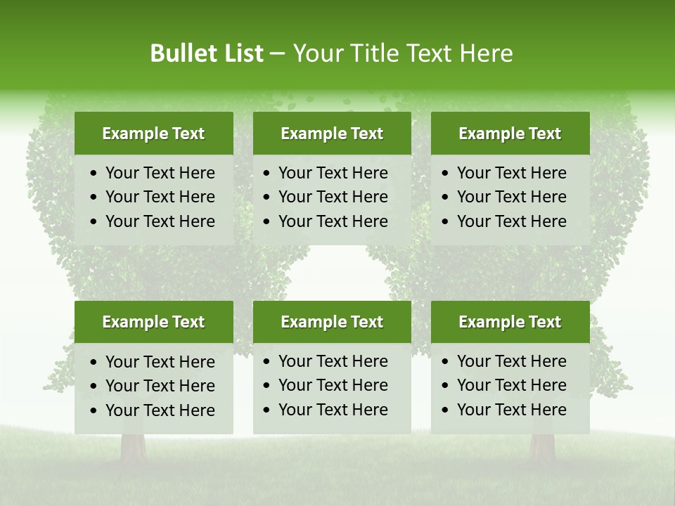 Exchange Leaves Cooperation PowerPoint Template