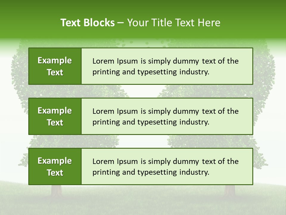 Exchange Leaves Cooperation PowerPoint Template