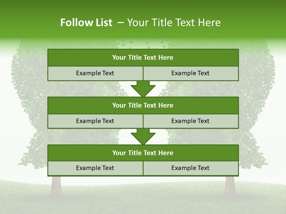 Exchange Leaves Cooperation PowerPoint Template