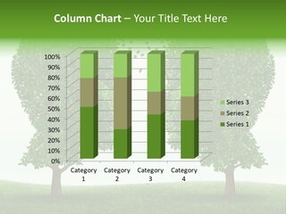 Exchange Leaves Cooperation PowerPoint Template