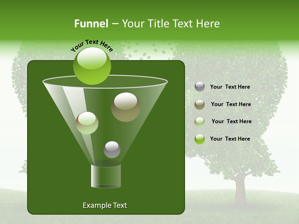 Exchange Leaves Cooperation PowerPoint Template