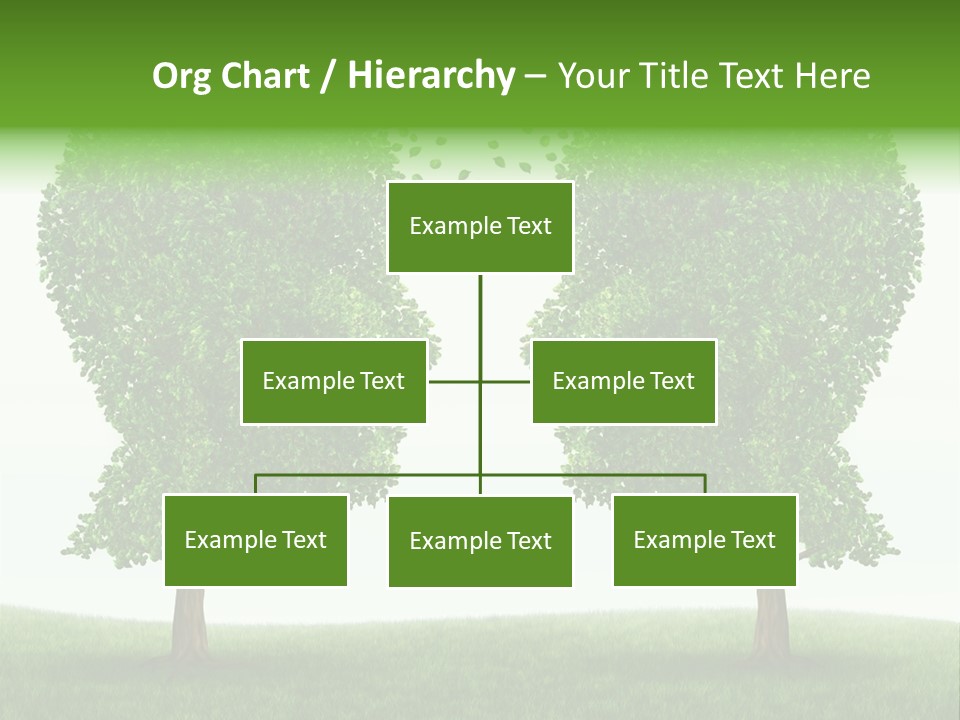 Exchange Leaves Cooperation PowerPoint Template