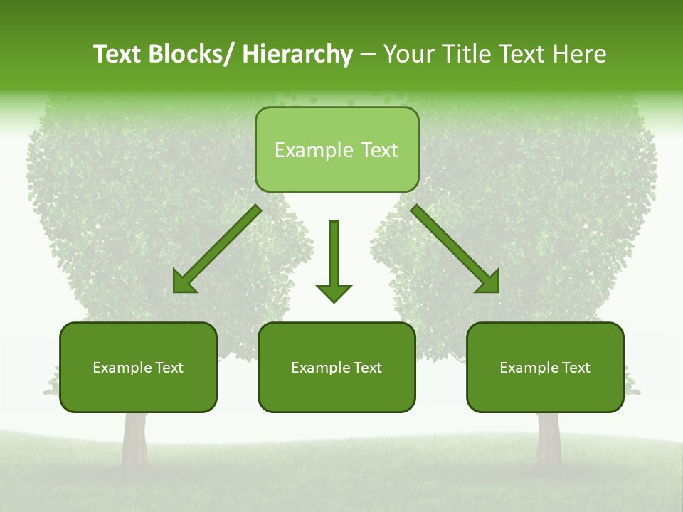Exchange Leaves Cooperation PowerPoint Template