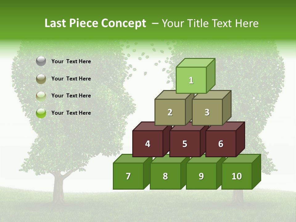 Exchange Leaves Cooperation PowerPoint Template