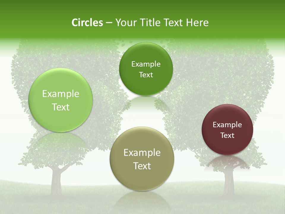Exchange Leaves Cooperation PowerPoint Template