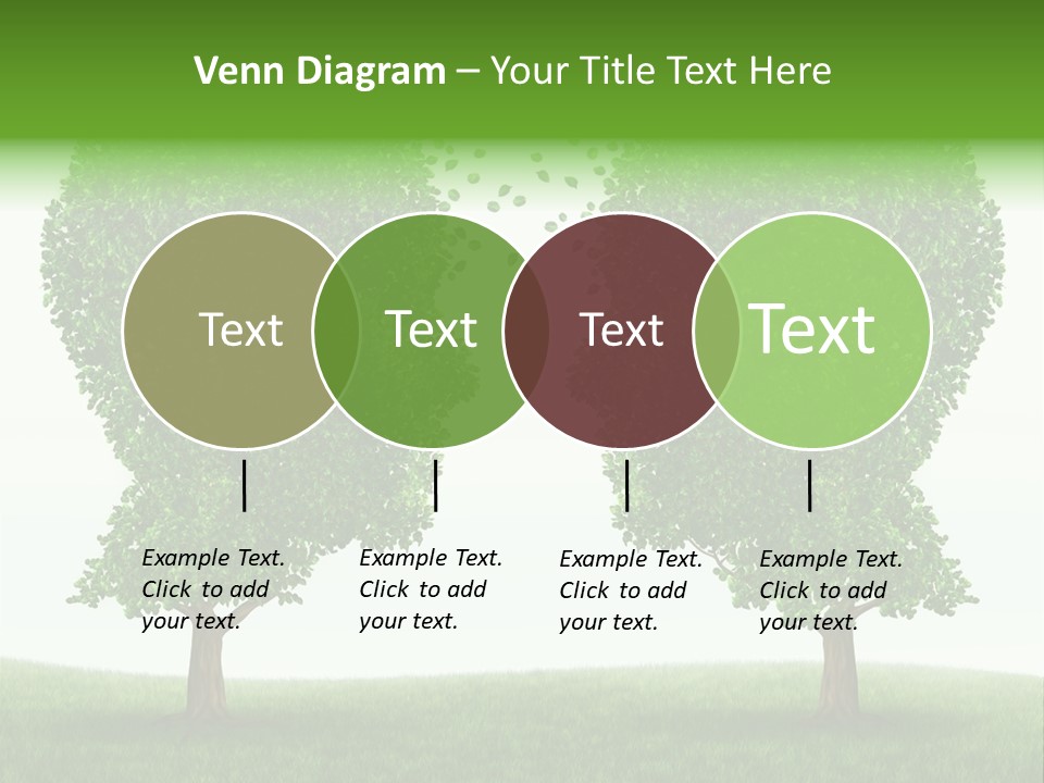 Exchange Leaves Cooperation PowerPoint Template