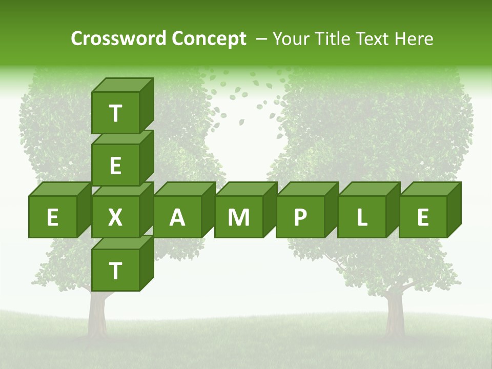 Exchange Leaves Cooperation PowerPoint Template
