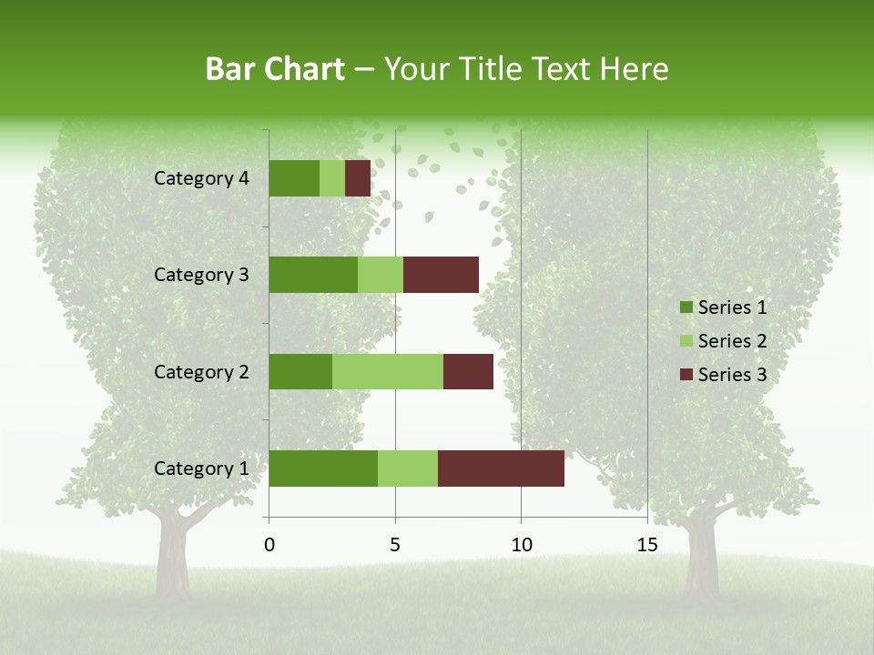 Exchange Leaves Cooperation PowerPoint Template