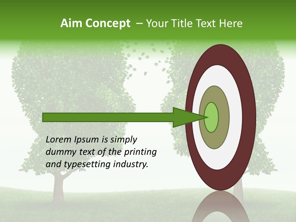 Exchange Leaves Cooperation PowerPoint Template