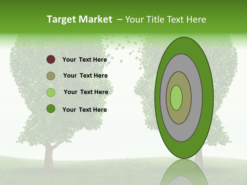 Exchange Leaves Cooperation PowerPoint Template