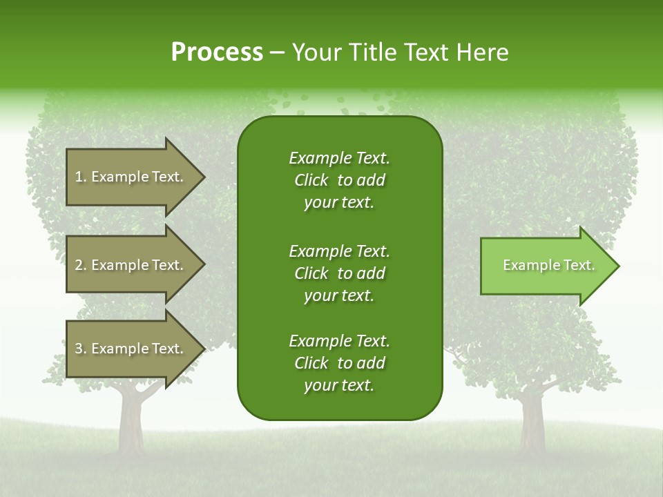 Exchange Leaves Cooperation PowerPoint Template