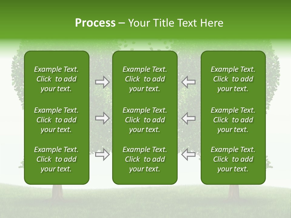 Exchange Leaves Cooperation PowerPoint Template