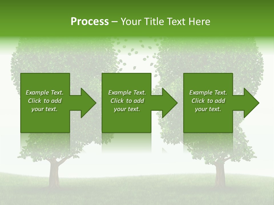 Exchange Leaves Cooperation PowerPoint Template