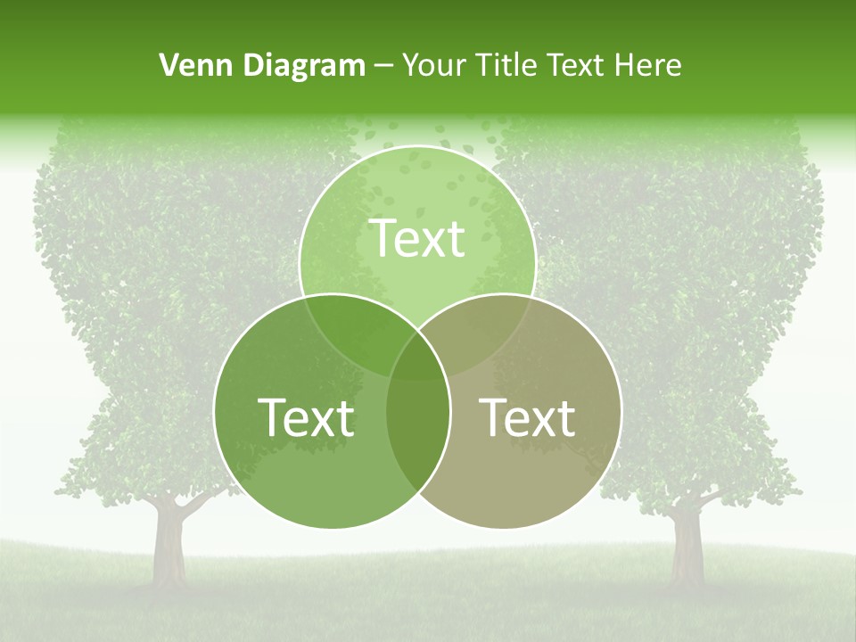 Exchange Leaves Cooperation PowerPoint Template