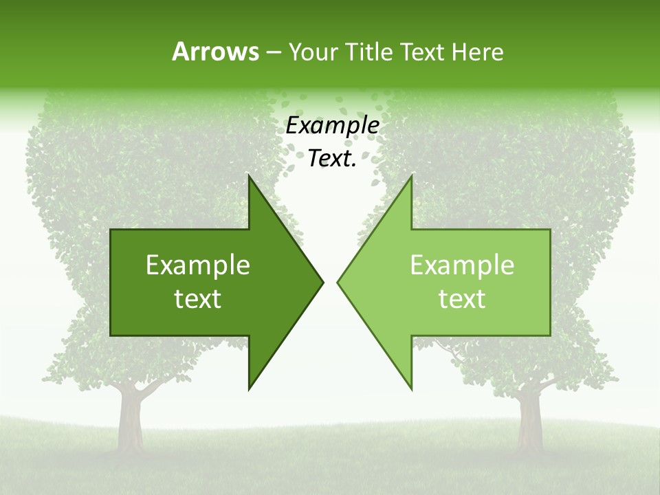 Exchange Leaves Cooperation PowerPoint Template
